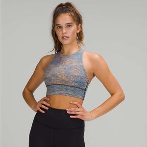 Lululemon Energy Bra High Neck Long Line *Medium Support, B–D Cup Size 10 NWT